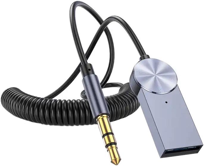 PhoneLook Bluetooth Receiver Empfänger BT5.0 mit 3.5mm AUX und USB Anschluss aus