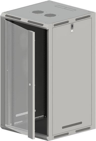 Produktbild Alantec SW-18U-600-600-N-DSJ-OP-RP-B-S rack cabinet Wall mounted rack Grey (19 Zoll Rack)