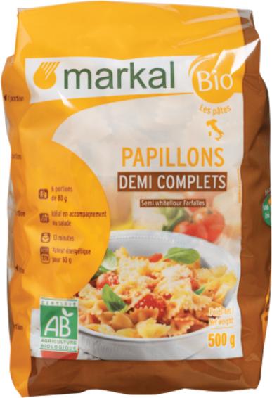 Actual product image Markal Semi-Wholegrain Farfalle Pasta (500 g)
