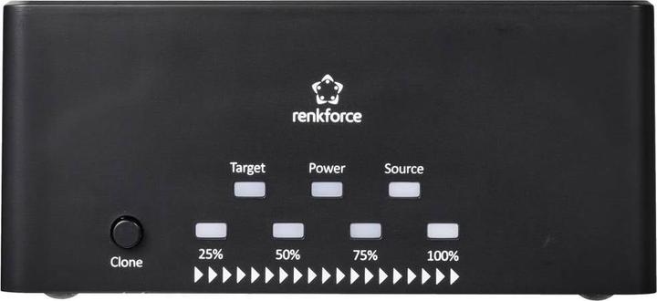 Produktbild Renkforce RF-5576398 USB 3.2 Gen 1 (USB 3.0) SATA Festplatten-Dockingstation mit Clone-Funktion, mi