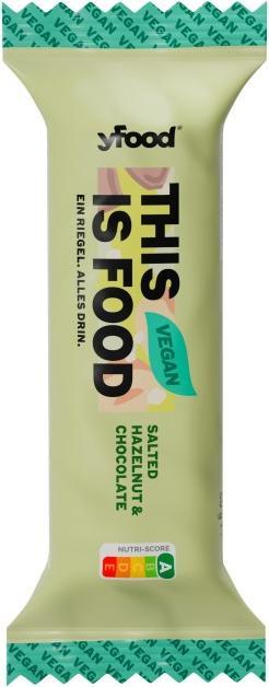 Produktbild YFood Veganer Riegel Salted Hazelnut & Chocolate (1 Stk., 64 g)
