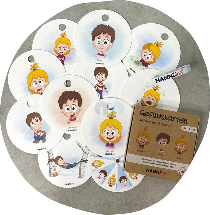 Actual product image Hanniline Feeling cards for children between 2 - 7 years old (German)