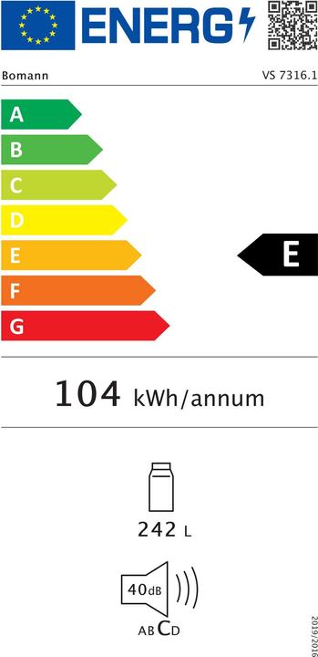 Energie-Label Bomann VS 7316 (242 l)