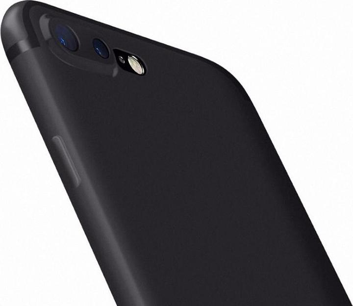Produktbild König Design Apple iPhone 8 Plus Handyhülle Schutzcase Schwarz Silikon Bumper Case Cover Dünn (Apple iPhone 8 Plus)