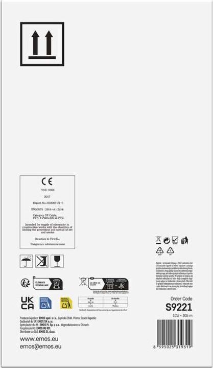 Immagine prodotto Emos Cavo dati FTP 5E, 305m (CAT5e, 305 m)