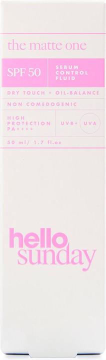 Actual product image Hello sunday the matte one Oil control moisturiser SPF 50 (50 ml, Day cream, SPF 50)