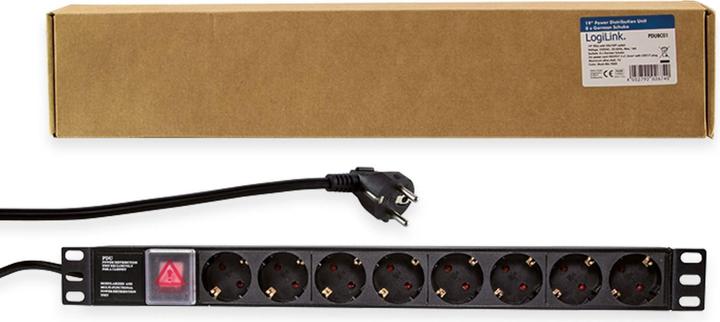 Productafbeelding LogiLink Stopcontact (8 x, CEE 7/7, 2 m)