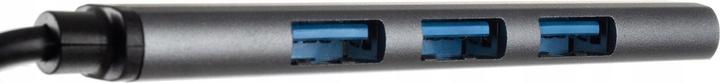 Actual product image JTI 4-port USB hub - aluminium (USB-A, 4 Ports)