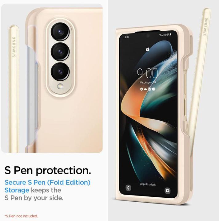 Image du produit Spigen Thin Fit Pen Galaxy Z Fold 4 Pearled Ivory (Samsung Galaxy Z Fold4)