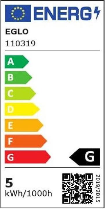 Label énergétique EGLO Ampoules LED E14 (E14, 4.90 W, 320 lm, 1 x, G)