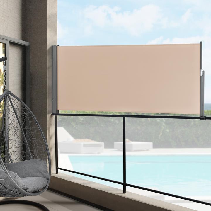 Produktbild Pro-Tec Seitenmarkise Mulhacén 120x300 cm Sandfarben (3 m)