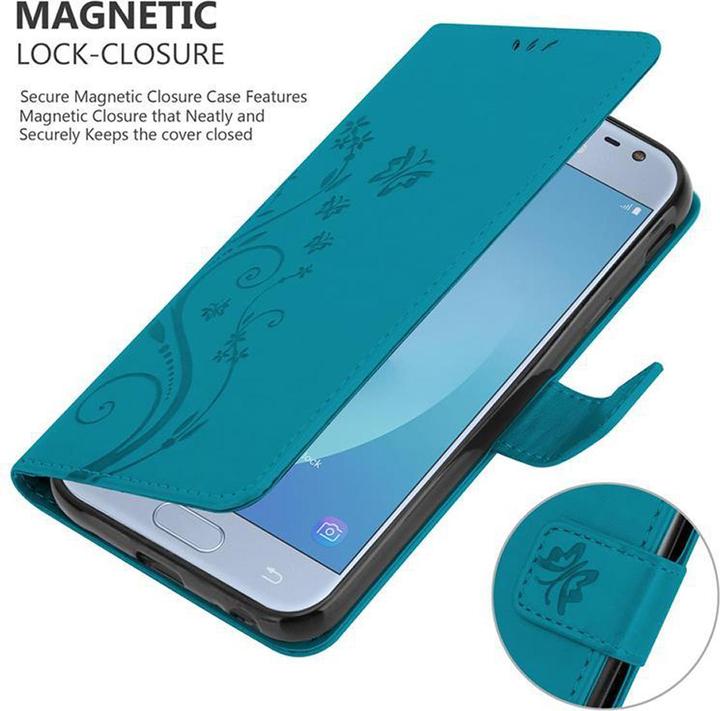 Image du produit Cadorabo Couverture du livre de fleurs (Samsung Galaxy J3 2017 (version US))