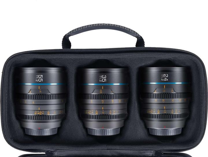 Image du produit Sirui Nightwalker 24 35+55mm T1.2 S35 MF Cine Lens Bundle X-Mount (Fujifilm X, APS-C / DX)