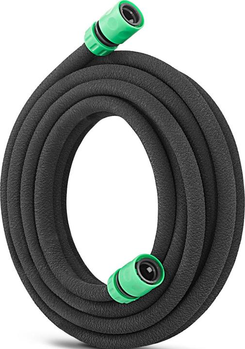 Produktbild Hillvert Tropfschlauch Bewässerung Perlschlauch Gartenbewässerung 7,5m 4 bar bis 1200 l/h (Tropfschlauch + Tropfrohr)