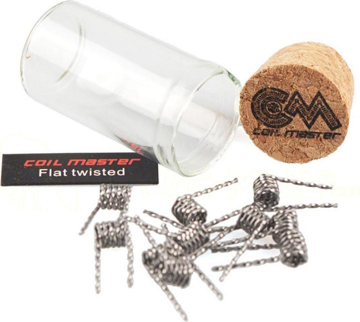 Coil Master Coils Flat Twisted, 0.2mm x 0.8mm x 2, 0.36±0.05 10Stk (10 x)