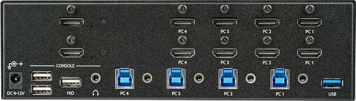 Actual product image StarTech KVM Switch HDMI 4 Port - 4K 30 Hz - KVM Extender for HDMI - KVM HDMI Switcher
