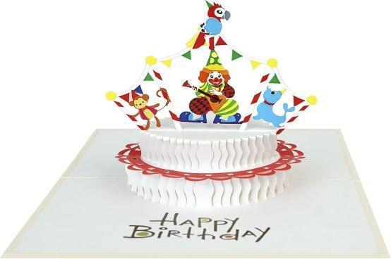Produktbild MU Classic 3D Pop-Up Geburtstags Glückwunschkarte - Zirkus (1 Stk.)