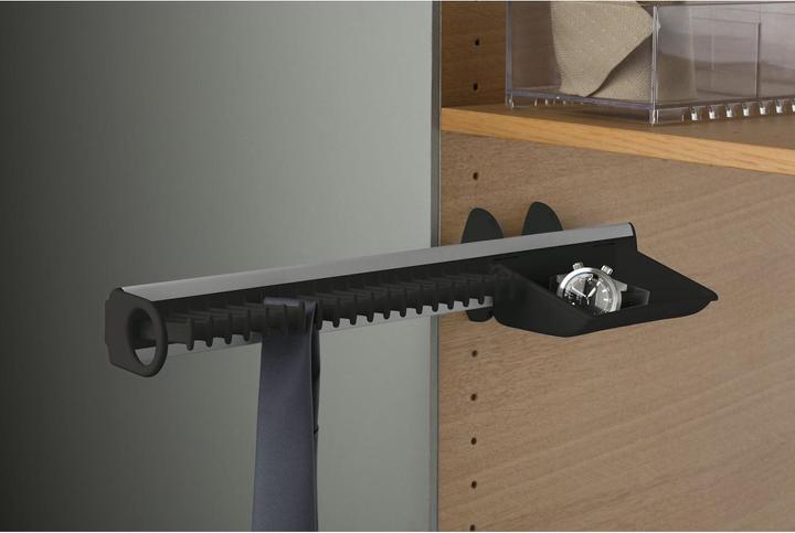 Produktbild Servetto Self System Krawattenhalter Modell B Aluminium/Kunststoff schwarz