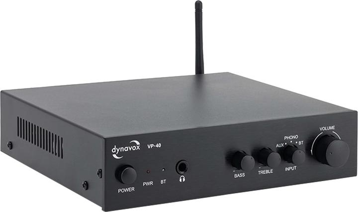 Image du produit Dynavox Amplificateur stéréo compact VP40 avec entrée phono et BT, couleur noire