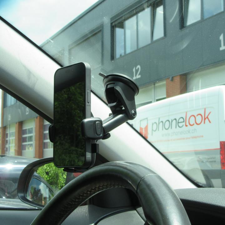 Actual product image PhoneLook Universal robust 360 degree car phone holder for windscreen & dashboard