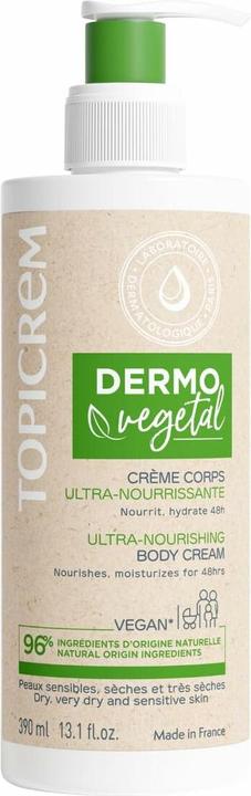 Topicrem Dermovegetal Crema Vegana 390ml (Schaum, 390 ml)