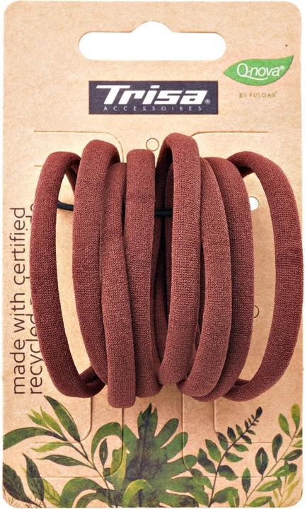 Immagine prodotto Trisa Fascetta per capelli We Care 5 cm marrone 8 pezzi (Elastico per capelli)
