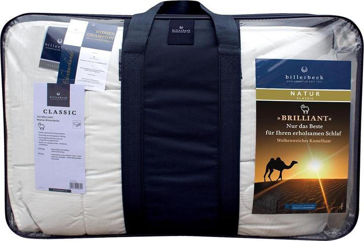 Actual product image Billerbeck Kamelhaardecke Brilliant extra leicht, Füllung: 100% Kamelhaar (900 g, 200 x 200 cm)