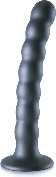 Actual product image Ouch! Beaded G-Spot Dildo - 6.5" / 16.5 cm - Gun Metal