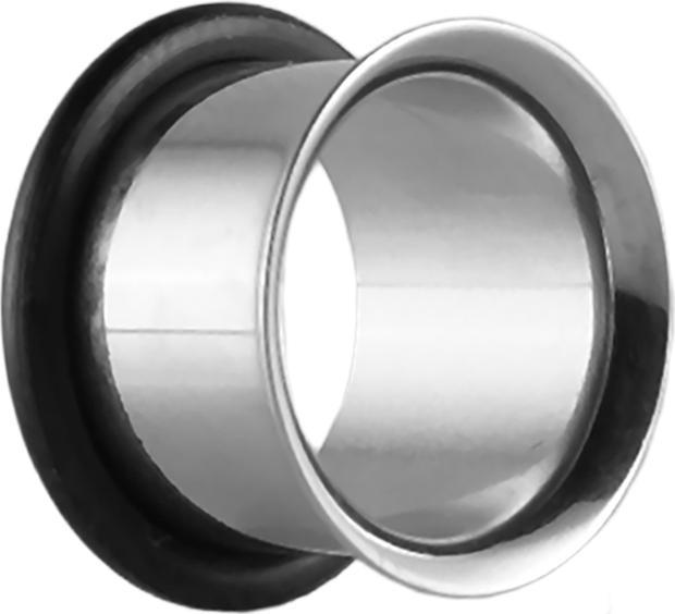 Immagine prodotto Star Piercing Tunnel svasato argento con O-ring (Acciaio chirurgico 316L)