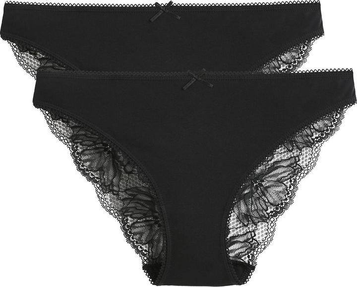 La Redoute Collections 2er-Pack Slips mit Spitze (W36/L38, 2er Pack)