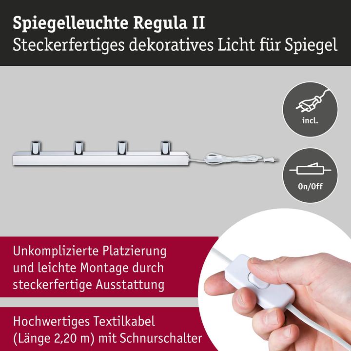 Actual product image Paulmann Spiegelleuchte Regula II