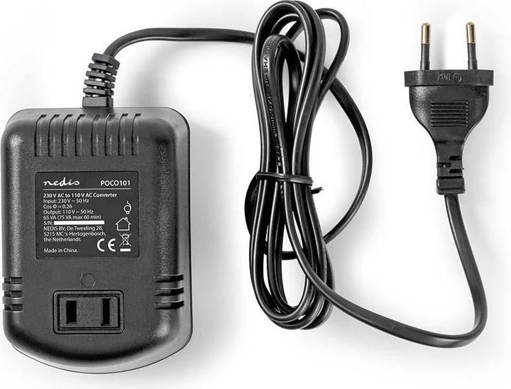 Nedis Stromwandler - Netzstromversorgung - Europäisch-Amerikanisch - 230 VAC Umrichter - 75 W - 11