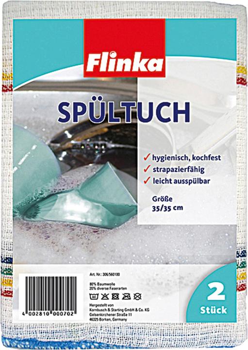 Produktbild Flinka Waffelspültuch 35x35cm 2 Stück (2 Stk.)