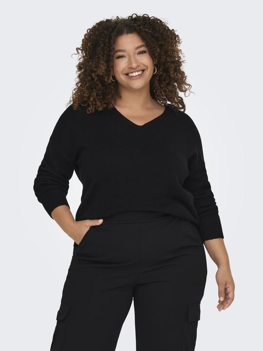 Produktbild Only Curvy V-Ausschnitt Strickpullover (M)
