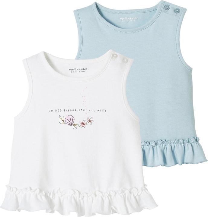 Vertbaudet 2er-Pack Mädchen Baby Tops (62)