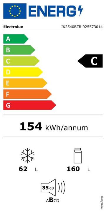 Energie-Label Electrolux IK2540BZR, 925573014 (223 l)