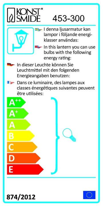 Etichetta energetica Konstsmide Lucca (E27)
