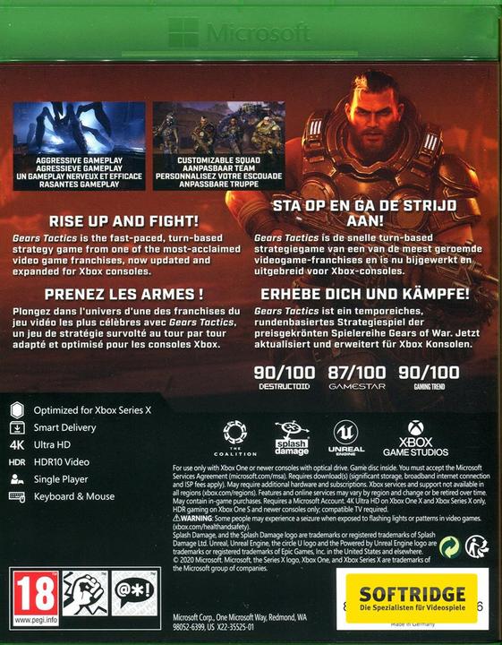 Immagine prodotto Microsoft Tattica degli ingranaggi (Xbox Series X, Xbox One X, Multilingue)