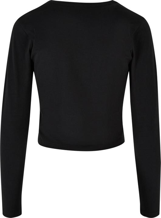 Actual product image Build Your Brand Womens/Ladies Long-Sleeved Crop Top (4XL)