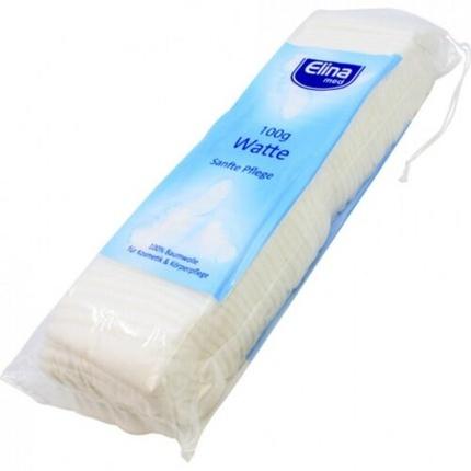 Elina Coton Bébé 100G Pure White Cotton für Kosmetik und Körperpflege