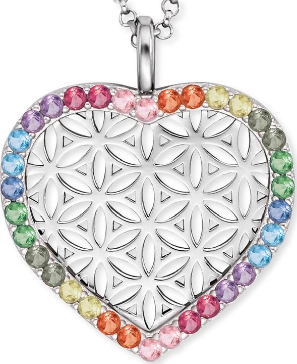 Produktbild Engelsrufer Herz Lebensblume Halskette (925er Silber, 42 - 50 cm)