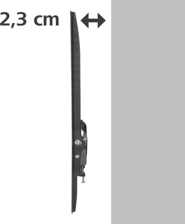 Actual product image Hama TV wall bracket, rigid, 165 cm (65") up to 35 kg, wall distance 2.3 cm (Wall, 65", 35 kg)