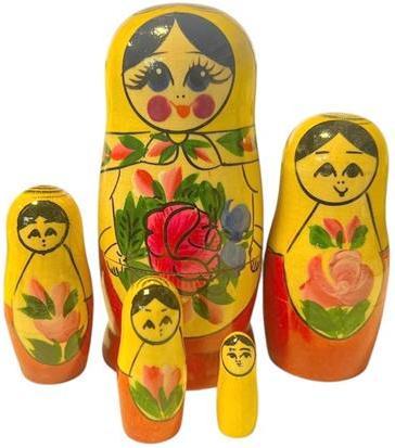 Produktbild NoName Babuschka klein traditionell gelb 5 Stück