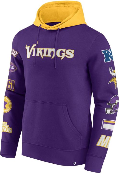 Fanatics Minnesota Vikings NFL Sleeve Prints Hoody - M (M)