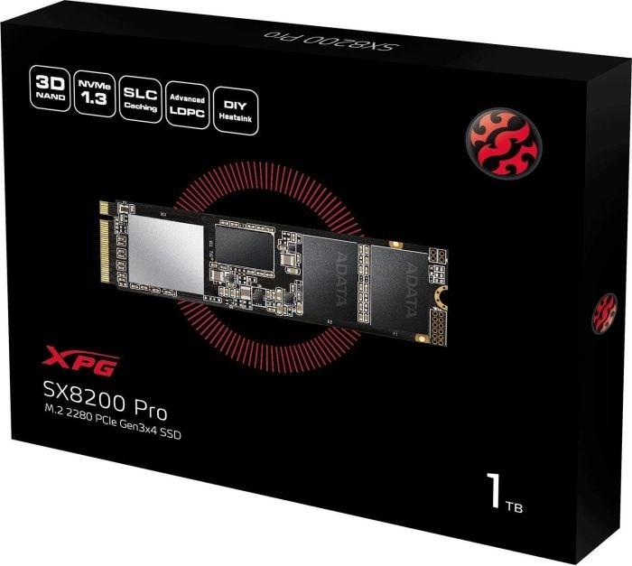 Actual product image Adata XPG SX8200 PRO 1 TB M.2 PCIE SSD (1000 GB, M.2 2280)