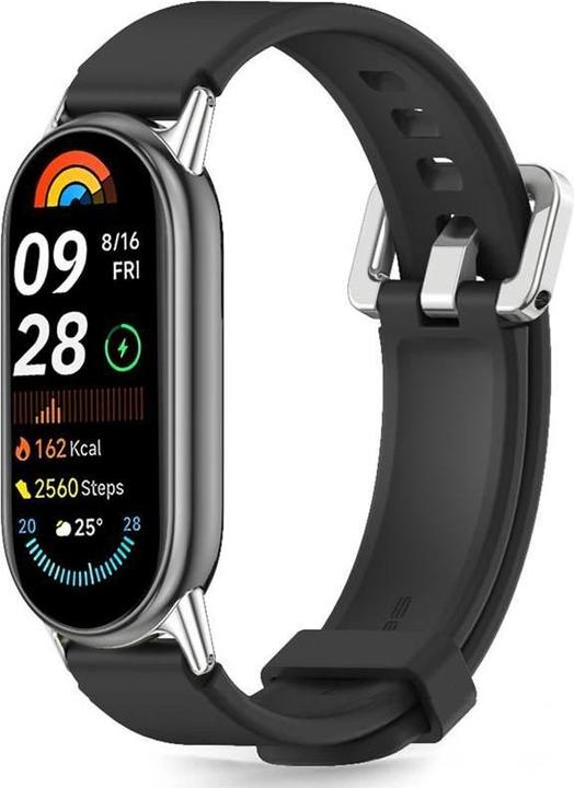 Produktbild Tech-Protect IconBand Classic Armband für Xiaomi Smart Band 8 / 9 / 10 / NFC - schwarz (flexibles Silikon, Hochwertiges)