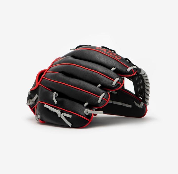 Produktbild Kipsta Damen/Herren Baseball Handschuh - BA100 LHT schwarz/rot (12.50")