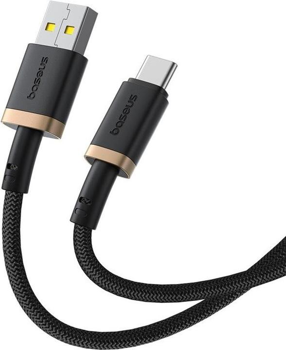 Image du produit Baseus Dura USB type A vers type C 60 W câble de charge rapide 2 m noir or (2 m, USB 3.0)