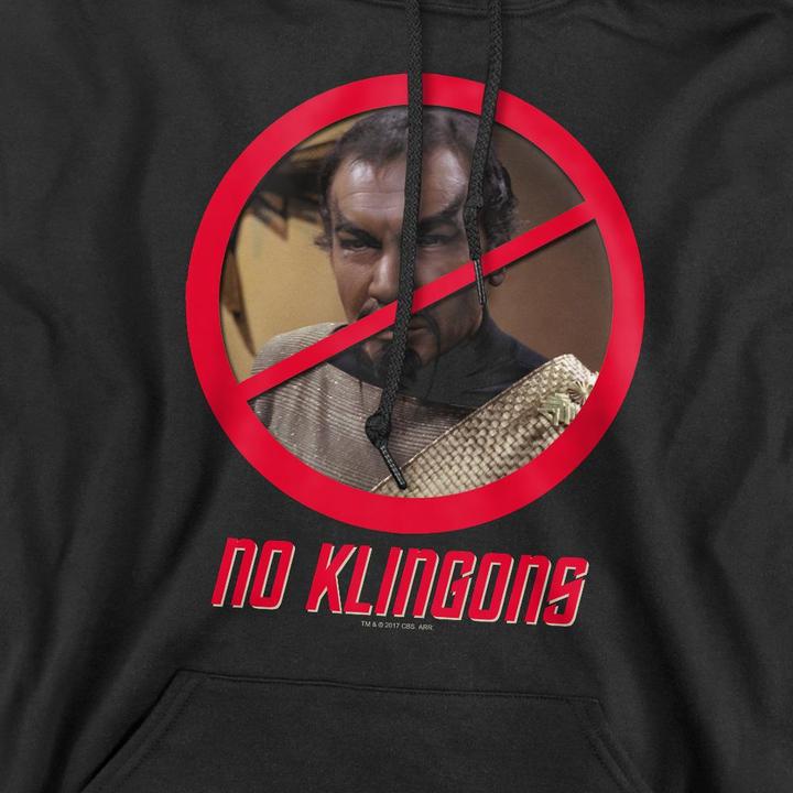 Immagine prodotto No Klingons Felpa con Cappuccio Uomo (XL)