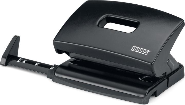 Image du produit Novus Perforateur C 216, capacité : 16 feuilles, noir perforation : 80 mm, avec butée, en métal, avec